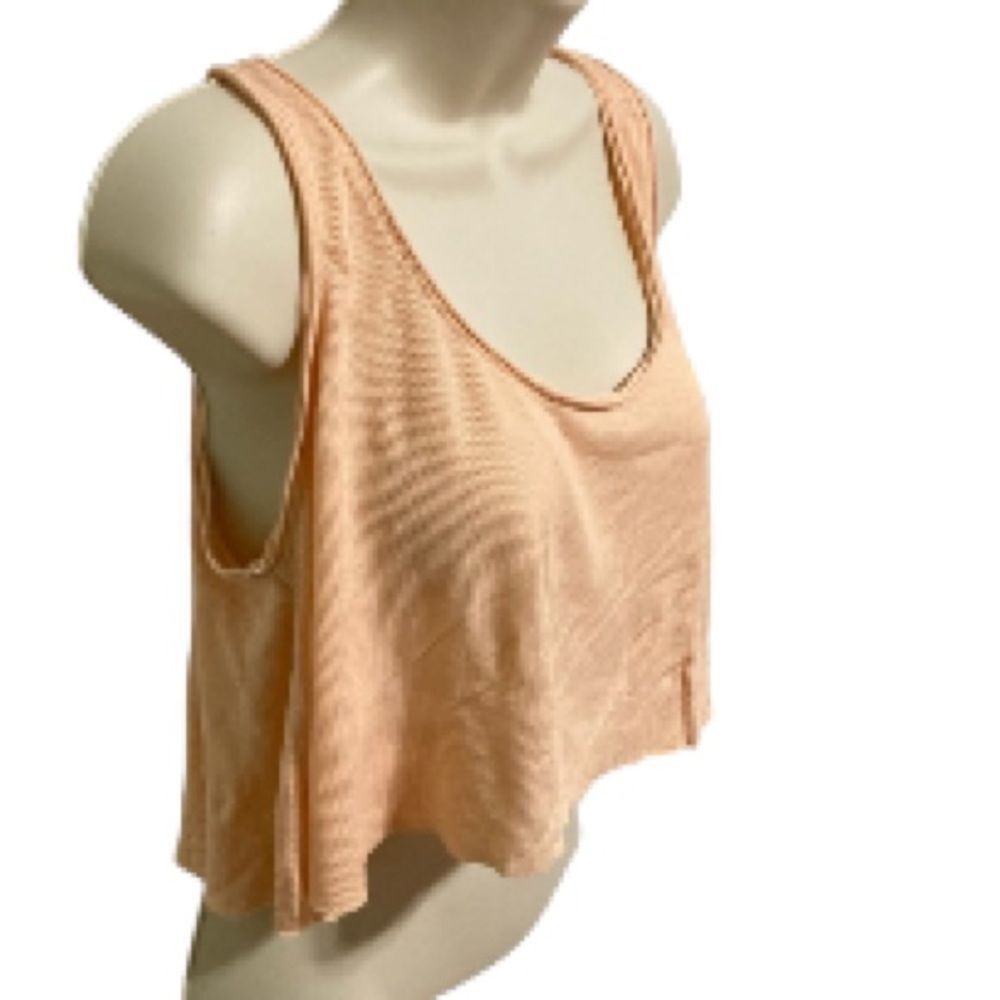 UO Out From Under Coral Cut Off Crop Tank Top by Urban Outfitters Womens Medium